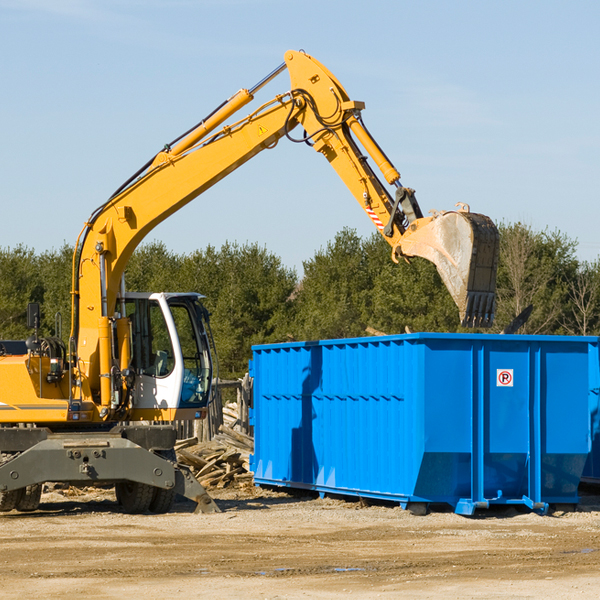 what size residential dumpster rentals are available in Slaterville Springs